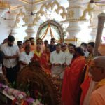 सिद्धपीठ माँ कात्यायनी मंदिर में भव्य प्राण प्रतिष्ठा महोत्सव अंतर्गत नगर में बैंड बाजे के साथ भव्य शोभायात्रा निकाली गई।